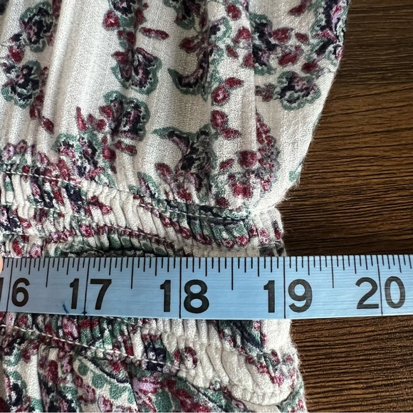 Lucky Brand Paisley Maxi Dress Women’s XL Boho Tie Waist Short Sleeve - Picture 10 of 14